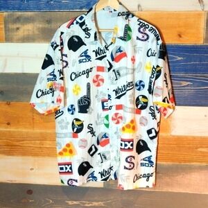White Sox Shirt XL button down Hawaiian